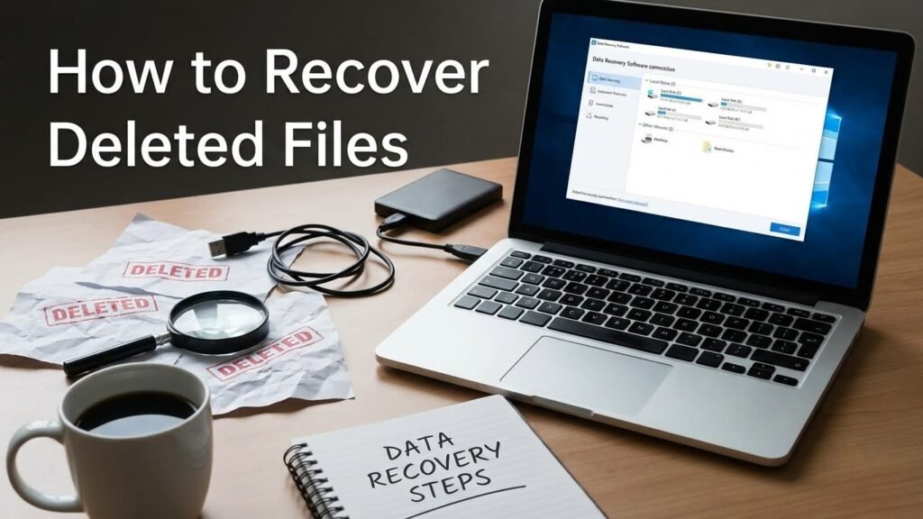 Recover deleted files using trusted recovery methods and tools